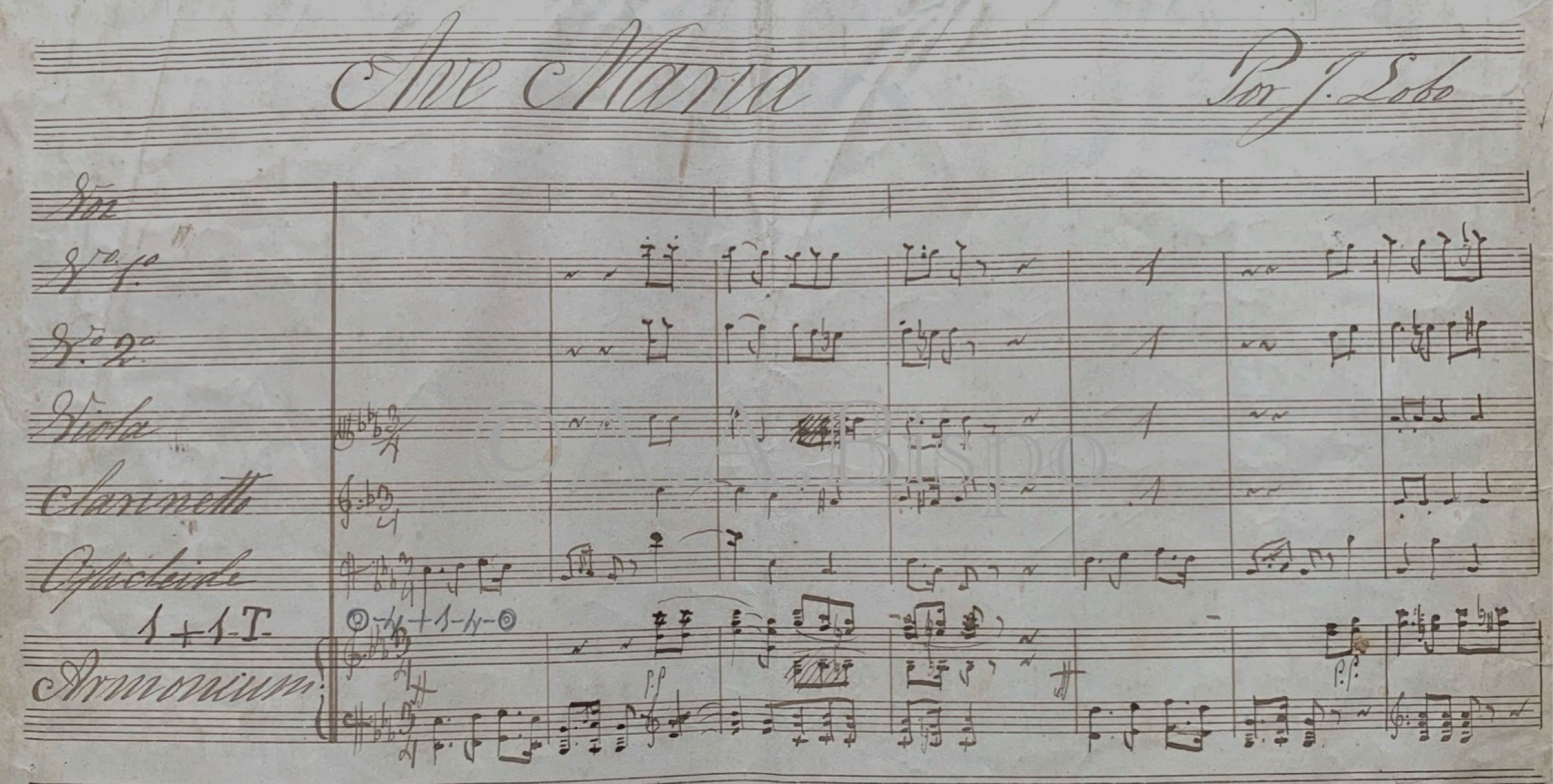 Ave Maria do compositor  José Mariano da Costa Lobo, Itú e Piracicaba